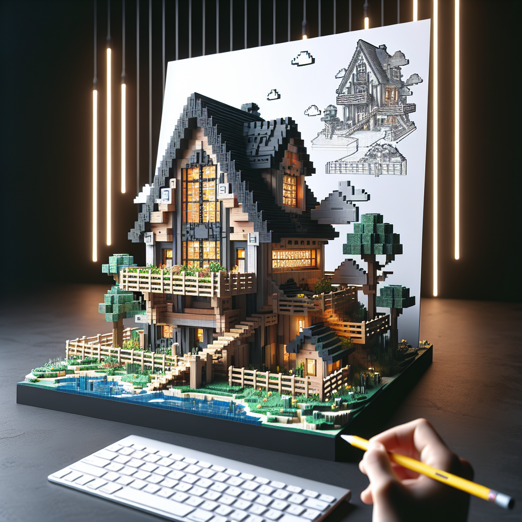 Inspirasi Desain Gambar Rumah Minecraft yang Keren dan Kreatif